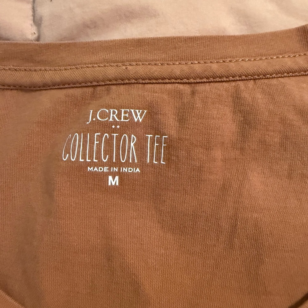 J. Crew Brown Tee with Leaf Embellishments - Picture 6 of 6